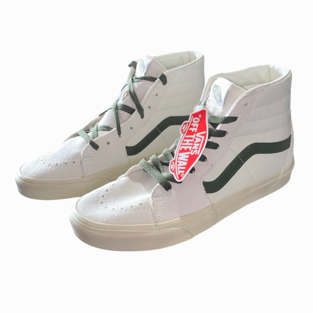 Vans Sk8-Hi Pop Marshmallow White Turtledove Leather 8.5